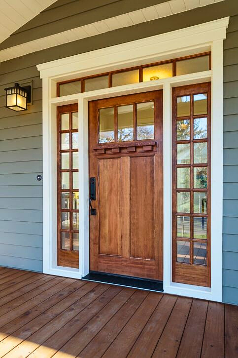 Craftsman style door installation